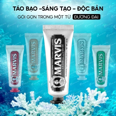 Kem Marvis 10ml/25ml chính hãng - Hương thơm sang trọng, bảo vệ răng, chỉ 69.000₫ 7