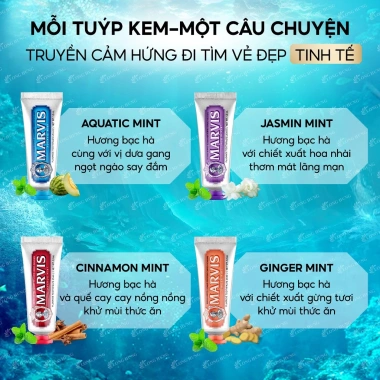 Kem Marvis 10ml/25ml chính hãng - Hương thơm sang trọng, bảo vệ răng, chỉ 69.000₫ 8