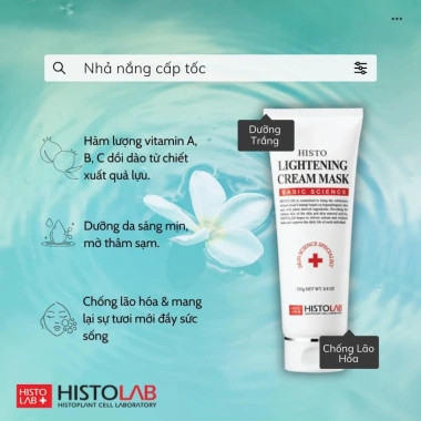 Kem mặt nạ Histolab Dưỡng trắng, cấp ẩm, kiểm soát dầu mụn - chỉ 469k 4