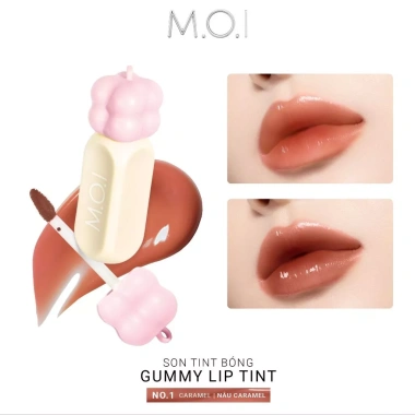 Kèm móc khóa Son tint bóng M.O.I Gummy Lip Tint 3g - cấp ẩm, môi căng mọng, giá 329k