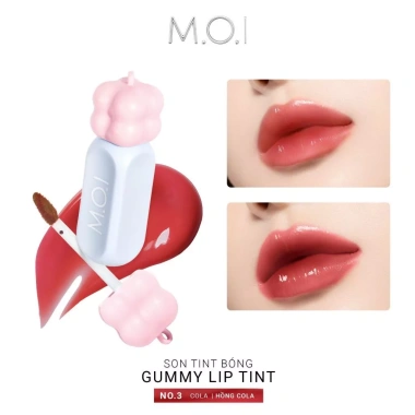 Kèm móc khóa Son tint bóng M.O.I Gummy Lip Tint 3g - cấp ẩm, môi căng mọng, giá 329k