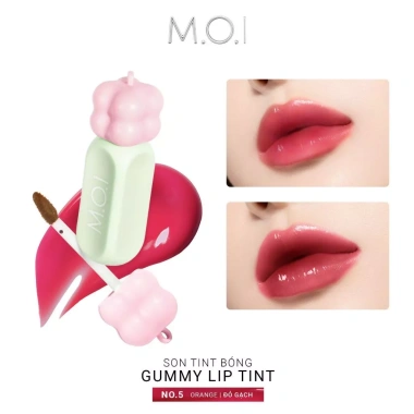 Kèm móc khóa Son tint bóng M.O.I Gummy Lip Tint 3g - cấp ẩm, môi căng mọng, giá 329k