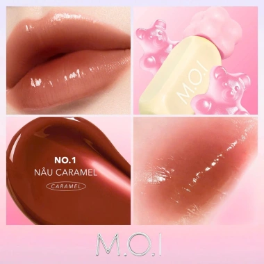 Kèm móc khóa Son tint bóng M.O.I Gummy Lip Tint 3g - cấp ẩm, môi căng mọng, giá 329k 10 Kèm móc khóa Son tint bóng M.O.I Gummy Lip Tint 3g - cấp ẩm, môi căng mọng, giá 329k 10
