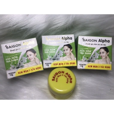 Kem mụn 3 tác dụng Saigon Alpha giảm viêm, mụn, thâm chỉ 3 ngày - chỉ 75.000đ