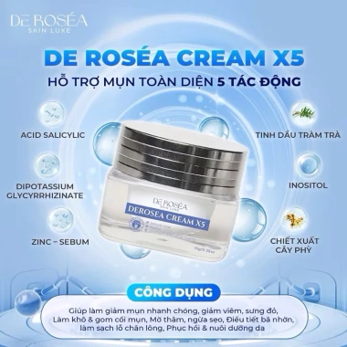 KEM MỤN Creamx5 10g Giảm mụn giảm thâm nhanh công thức mới BS Hoa giá 295.000 VND