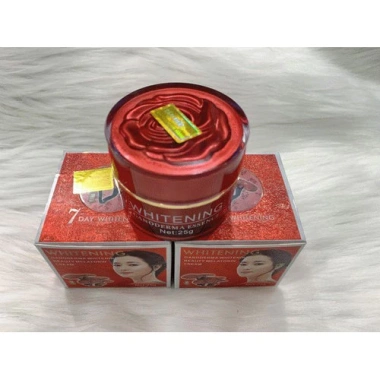 Kem mụn dưỡng trắng da Whitening 7 ngày Linh chi đỏ 25g giảm mụn làm sáng da nhanh