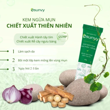 Kem mụn ESUNVY - Giảm giá 90.000đ, làm sạch mụn, phù hợp mọi loại da 3 Kem mụn ESUNVY - Giảm giá 90.000đ, làm sạch mụn, phù hợp mọi loại da 3