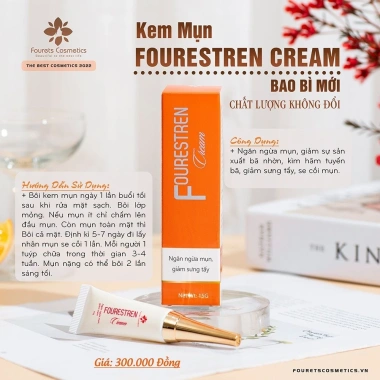 Kem Mụn Fourestren Cream Fourets Cosmetics Chính Hãng - Giảm Mụn Nhanh, Giá 264k 2 Kem Mụn Fourestren Cream Fourets Cosmetics Chính Hãng - Giảm Mụn Nhanh, Giá 264k 2