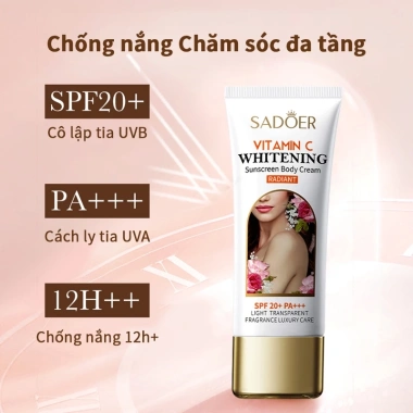 Kem nâng tone body SPF20+ 100g - Che mờ khuyết điểm, chống nắng, giá 149.000đ 6
