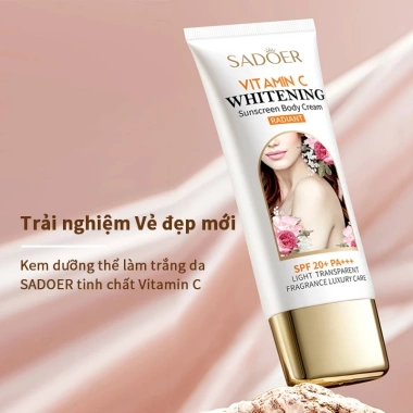 Kem nâng tone body SPF20+ 100g - Che mờ khuyết điểm, chống nắng, giá 149.000đ 10
