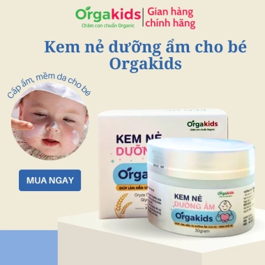 Kem nẻ Orgakids 30g - Dưỡng ẩm, làm mềm da bé, giảm khô nẻ, chỉ 60.000 VND