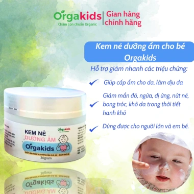 Kem nẻ Orgakids 30g - Dưỡng ẩm, làm mềm da bé, giảm khô nẻ, chỉ 60.000 VND