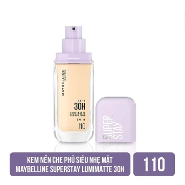 Kem Nền Bắt Sáng Maybelline Super Stay 30H Lumi-Matte SPF16 PA+++ 35ml Giá 358.000₫ 9