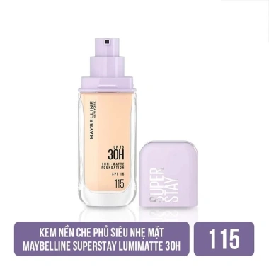 Kem Nền Bắt Sáng Maybelline Super Stay 30H Lumi-Matte SPF16 PA+++ 35ml Giá 358.000₫ 10