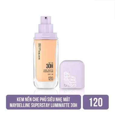 Kem Nền Bắt Sáng Maybelline Super Stay 30H Lumi-Matte SPF16 PA+++ 35ml Giá 358.000₫ 11