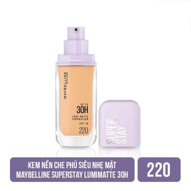 Kem Nền Bắt Sáng Maybelline Super Stay 30H Lumi-Matte SPF16 PA+++ 35ml Giá 358.000₫ 13