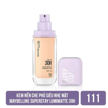 Kem Nền Bắt Sáng Maybelline Super Stay 30H Lumi-Matte SPF16 PA+++ 35ml Giá 358.000₫ 14
