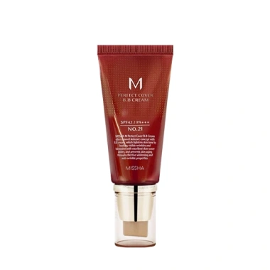 Kem Nền BB Missha M Perfect Cover SPF42 PA+++ 50ml Che phủ mịn, dưỡng ẩm, chống nắng, chỉ 215k 10 Kem Nền BB Missha M Perfect Cover SPF42 PA+++ 50ml Che phủ mịn, dưỡng ẩm, chống nắng, chỉ 215k 10