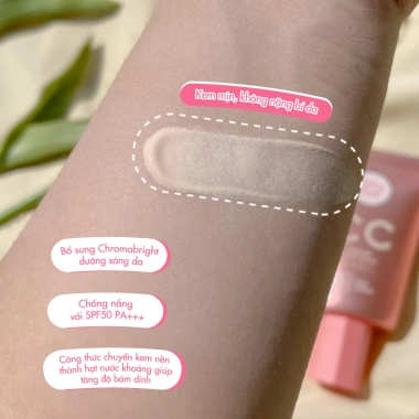 Kem Nền Cathy Doll CC Speed White SPF50 PA+++ 50ml - Che Phủ Cao, Da Đều Màu, 154.000₫ 8 Kem Nền Cathy Doll CC Speed White SPF50 PA+++ 50ml - Che Phủ Cao, Da Đều Màu, 154.000₫ 8