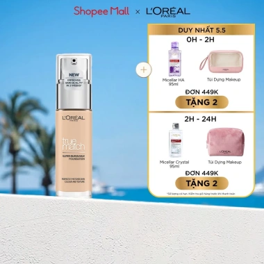 Kem nền lâu trôi dạng lỏng L'Oreal Paris True Match Blendable 30ml - Chỉ 329.000đ 2