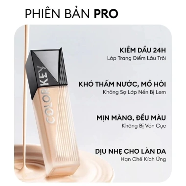 Kem Nền Mỏng Nhẹ Da Dầu Colorkey Long Lasting 30g - Lâu Trôi, Giá Ưu Đãi 293k 2
