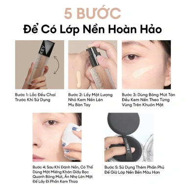 Kem Nền Mỏng Nhẹ Da Dầu Colorkey Long Lasting 30g - Lâu Trôi, Giá Ưu Đãi 293k 7