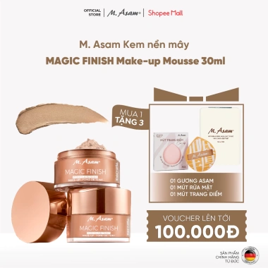 Kem nền mousse MAGIC FINISH Asam 30ml – Da mây mịn, che phủ tự nhiên, 725.000 VND