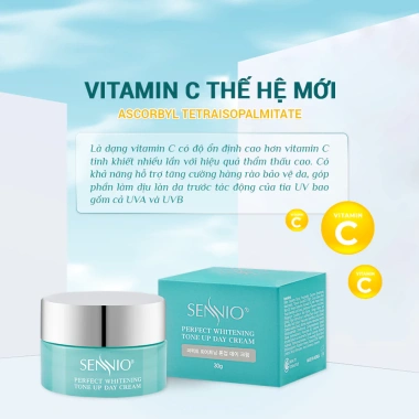 Kem Ngày Tái Sinh Sennio Perfect Whitening 30g – Da căng bóng, phục hồi, ưu đãi giảm giá 5 Kem Ngày Tái Sinh Sennio Perfect Whitening 30g – Da căng bóng, phục hồi, ưu đãi giảm giá 5