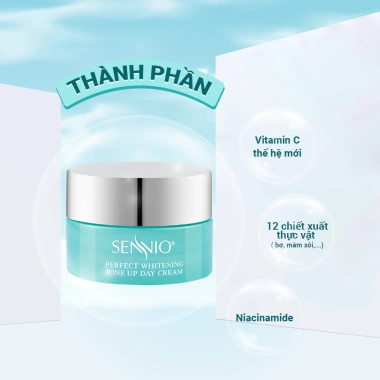 Kem Ngày Tái Sinh Sennio Perfect Whitening 30g – Da căng bóng, phục hồi, ưu đãi giảm giá 7 Kem Ngày Tái Sinh Sennio Perfect Whitening 30g – Da căng bóng, phục hồi, ưu đãi giảm giá 7