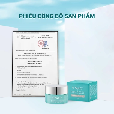 Kem Ngày Tái Sinh Sennio Perfect Whitening 30g – Da căng bóng, phục hồi, ưu đãi giảm giá