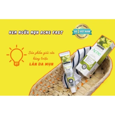 Kem Ngừa Mụn Acne Fast - Giảm Mụn Nhanh, Da Sạch Sáng, Giá Ưu Đãi 84.280 VND