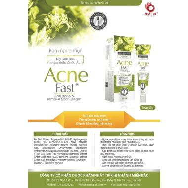 Kem Ngừa Mụn Acne Fast - Giảm Mụn Nhanh, Da Sạch Sáng, Giá Ưu Đãi 84.280 VND