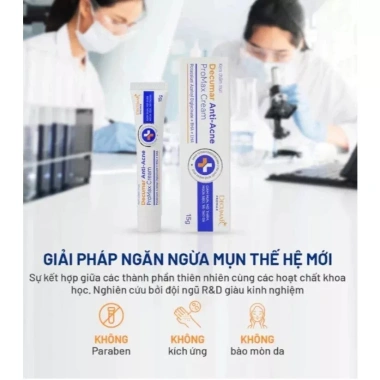 Kem Ngừa Mụn Decumar Anti-Acne ProMax 15g Giảm sưng viêm, mờ thâm sẹo - 142.100 VND 4 Kem Ngừa Mụn Decumar Anti-Acne ProMax 15g Giảm sưng viêm, mờ thâm sẹo - 142.100 VND 4