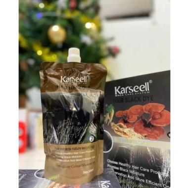 Kem nhuộm tóc đen/nâu siêu phủ bạc thảo dược Karseell 500ml x2 giá ưu đãi 150.000đ 6