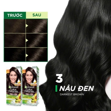 Kem Nhuộm Tóc Garnier Color Naturals – Giá 79.000đ, màu bền, không amoni, dưỡng tóc 2