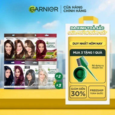 Kem Nhuộm Tóc Garnier Color Naturals Ultra Colors 8 Màu Thời Trang - Giá chỉ 156k
