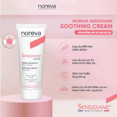 Kem Noreva Sensidiane Legere Cream - Làm Dịu Da, Giảm Kích Ứng, 448.200đ