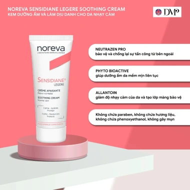 Kem Noreva Sensidiane Legere Cream - Làm Dịu Da, Giảm Kích Ứng, 448.200đ