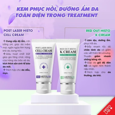 Kem phục hồi dưỡng ẩm K HISTOLAB Red Out Histo K Cream 50ml: Giảm mụn, làm sáng da, giá ưu đãi 703.560 VND