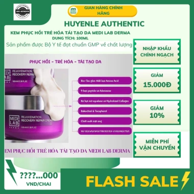 Kem Phục Hồi Trẻ Hóa Tái Tạo Da Medi Lab Derma Giảm Nếp Nhăn Dưỡng ẩm Sâu Giá Ưu Đãi 999k