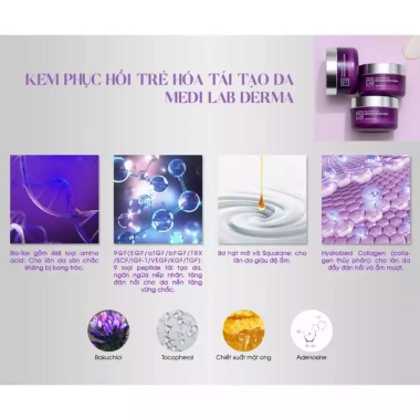 Kem Phục Hồi Trẻ Hóa Tái Tạo Da Medi Lab Derma Giảm Nếp Nhăn Dưỡng ẩm Sâu Giá Ưu Đãi 999k 5 Kem Phục Hồi Trẻ Hóa Tái Tạo Da Medi Lab Derma Giảm Nếp Nhăn Dưỡng ẩm Sâu Giá Ưu Đãi 999k 5