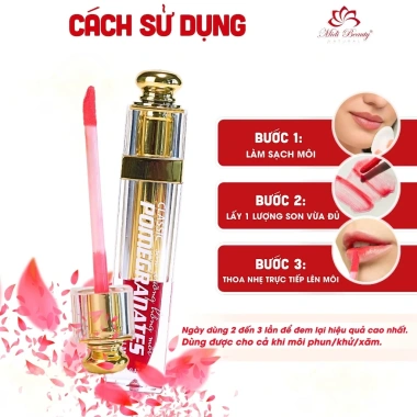 Kèm Quà Tinh Chất Hồng Môi Midi Beauty 5G Màu Hồng Đào - Kích môi phun lên màu chuẩn, dưỡng ẩm, chỉ 90.000₫ 4