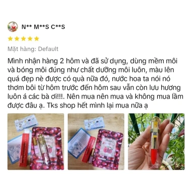 Kèm Quà Tinh Chất Hồng Môi Midi Beauty 5G Màu Hồng Đào - Kích môi phun lên màu chuẩn, dưỡng ẩm, chỉ 90.000₫ 7