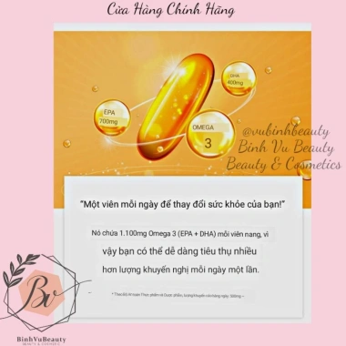 Kèm quà Viên uống Omega 3 Cao Cấp 6 Tháng - 180 viên, Giảm tới 590.000đ