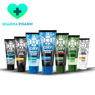 Kem rửa mặt nam giới Oxy - Sạch mụn, kiềm dầu, kiểm soát nhờn, sáng da, mát lạnh, giá 108.000₫