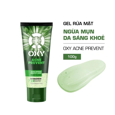 Kem rửa mặt nam giới Oxy - Sạch mụn, kiềm dầu, kiểm soát nhờn, sáng da, mát lạnh, giá 108.000₫