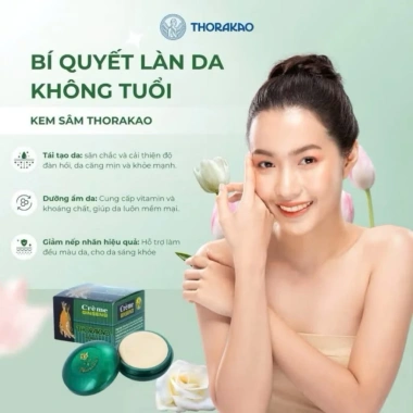 Kem Sâm Thorakao Chính Hãng 7g - Tái tạo da, ngăn ngừa mụn, giá 59.000đ