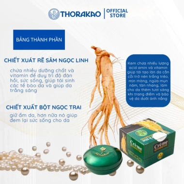 Kem Sâm Thorakao Chính Hãng 7GR - Hỗ Trợ Tái Tạo Da, Trẻ Hóa Làn Da, Giảm Giá 63.000₫ 2 Kem Sâm Thorakao Chính Hãng 7GR - Hỗ Trợ Tái Tạo Da, Trẻ Hóa Làn Da, Giảm Giá 63.000₫ 2