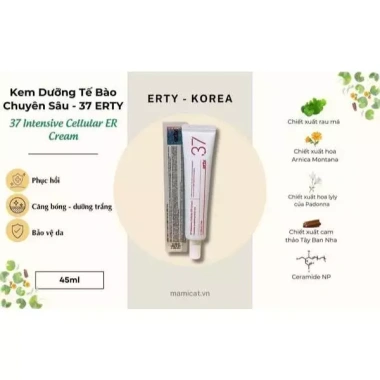 Kem Siêu Tái Tạo Phục Hồi Erty 37 InterSive Cellular ER – Chính Hãng, Dưỡng ẩm, Làm Dịu Tế Bào, Giá Ưu Đãi 606.000₫