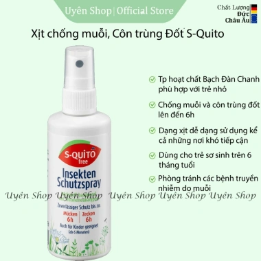 Kem Squito Ngừa Muỗi, Côn Trùng Đốt An Toàn Cho Trẻ Từ 6 Tháng - Giá 155.000 VND 5 Kem Squito Ngừa Muỗi, Côn Trùng Đốt An Toàn Cho Trẻ Từ 6 Tháng - Giá 155.000 VND 5